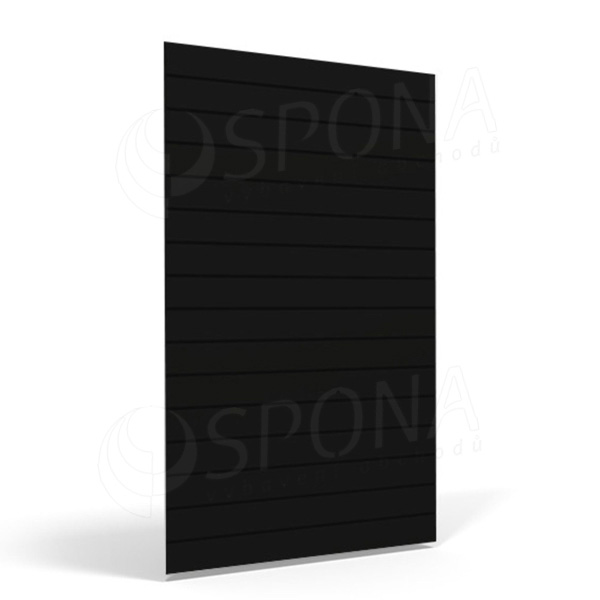 SLAT FIX drážkový panel 120 x 240 cm, 23 drážek, rozteč 10 cm, bez insertů, černý
