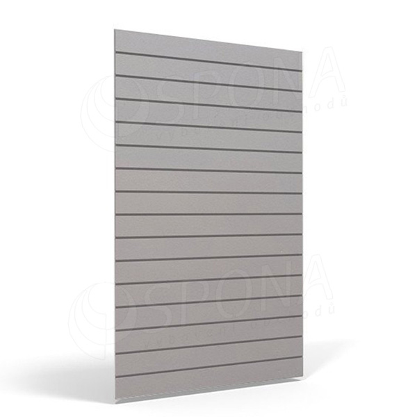 SLAT FIX drážkový panel 120 x 240 cm, 23 drážek, rozteč 10 cm, bez insertů, světle šedý