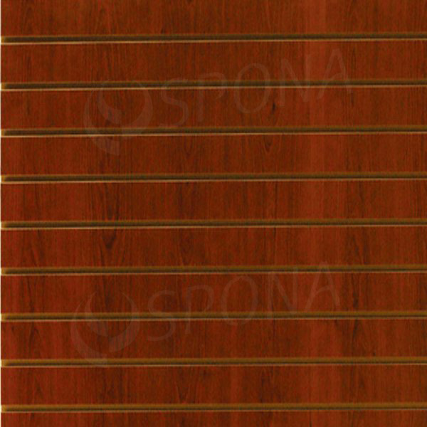 SLAT DREAM panel 120,5 x 122 cm, 7 drážek v rozteči 15 cm, bez insertů, třešeň (cherry)