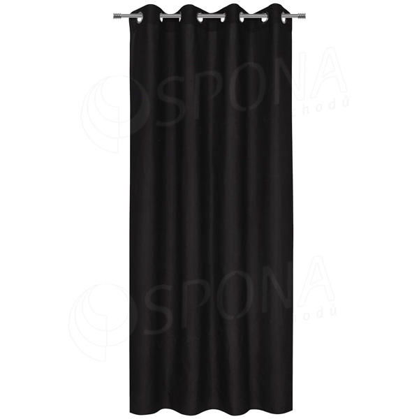 Závěs do převlékací kabinky, 140 x 235 cm, černý