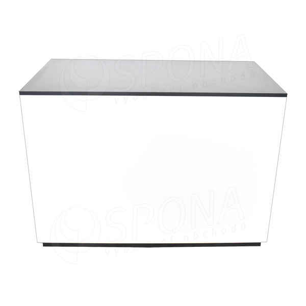 Pult BOX komplet prodejní 122 x 93 x 65 cm, bílé + černé LTD