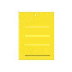 Papírové visačky, typ 3040, 29 x 40 mm, s potiskem, žluté, 2000 ks