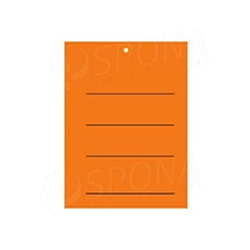 Papírové visačky, typ 3040, 29 x 40 mm, s potiskem, oranžové, 2000 ks