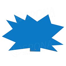 Visačky DREAMER Ježek 120 x 80 mm, modré, 90 ks