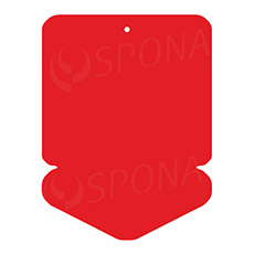 Papírové visačky DREAMER "šipka" 43 x 60 mm, červené, 250 ks
