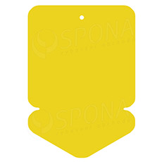 Papírové visačky DREAMER "šipka" 105 x 148 mm, žluté, 50 ks