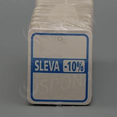 Papírové visačky SKONTO 45x55 mm, potisk "SLEVA -10%", barevné, 250ks