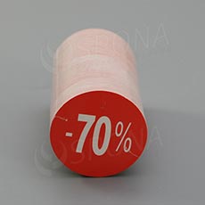 Papírové visačky SKONTO, průměr 45 mm, potisk "-70%", červené, 180 ks