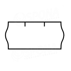 Etikety do kleští, typ CONTACT, zaoblené, 26 x 12 mm, bílé, 1500 ks