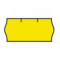 Etikety do kleští CONTACT, zaoblené, 26 x 12 mm, žluté