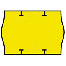 Etikety do kleští, typ START PRIX, zaoblené, 26 x 18 mm, žluté, 1000 ks
