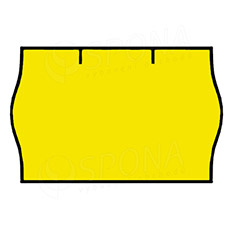Etikety do kleští, typ CONTACT, zaoblené, 25 x 16 mm, žluté, 1125 ks