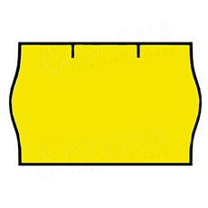 Etikety do kleští, typ CONTACT, zaoblené, 25 x 16 mm, žluté, 1125 ks