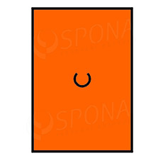 Etikety do kleští MOTEX, rovné, 16 x 23 mm, oranžové, 870 ks