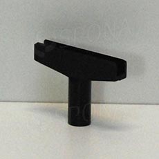 T-kus pro vytvoření stojanu, typ M, šířka 60 mm, černý