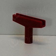 T-kus pro vytvoření stojanu, typ M, šířka 60 mm, červený