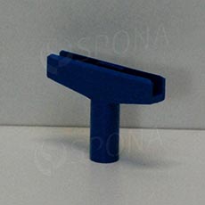 T-kus pro vytvoření stojanu, typ M, šířka 60 mm, modrý
