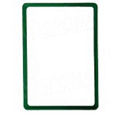 Plastový rámeček na plakáty, typ 100, formát A4, 210 x 297 mm, tloušťka 11 mm, zelený