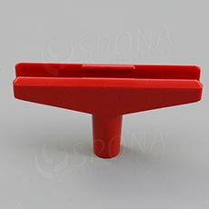 T-kus pro vytvoření stojanu, typ 100, šířka 90 mm, červený