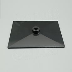 Základna stojanu 20 x 15 cm, pro tyč průměru 12 mm, černá