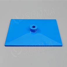 Základna stojanu 20 x 15 cm, pro tyč průměru 12 mm, modrá