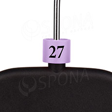 Minireitery, označení "27", barva lila, černý potisk, 25 ks