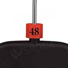 Minireitery, značení "48", červená barva, černý potisk, 25ks