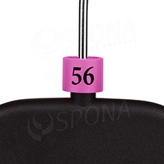 Minireitery, označení "56", barva fialová, černý potisk, 25 ks
