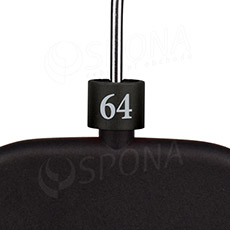 Minireitery, značení "64", černá barva, stříbrný potisk, 25ks