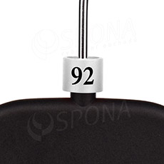 Minireitery, značení na ramínka "92", bílá barva, černý potisk, 25ks