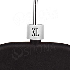 Minireitery, značení na ramínka "XL", bílá barva, černý potisk, 25ks