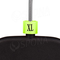 Minireitery, značení na ramínka "XL", zelená barva, černý potisk, 25ks