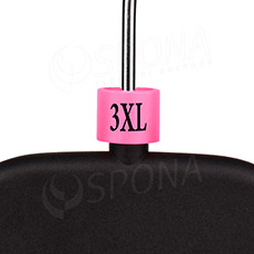 Minireitery, označení "3XL", růžová barva, černý potisk, 25 ks