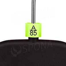 Minireitery podprsenkové, značení "A/85", zelená barva, černý potisk, 25ks