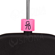Minireitery podprsenkové, značení "G/70", růžová barva, černý potisk, 25ks