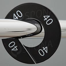 Velikostní kruh, značení na štendr "40", černý, bílé písmo, 1ks