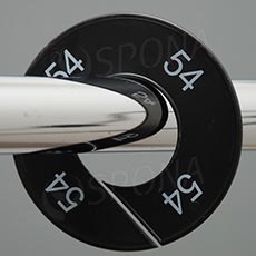 Velikostní kruh, značení na štendr "54", černý, bílé písmo, 1ks