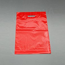 Igelitová taška LDPE, 35 x 50+5 cm, červená, 1 ks