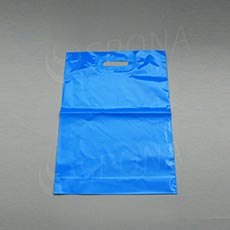 Igelitová taška LDPE 35 x 50 + 5 cm, světle modrá