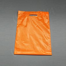 Igelitová taška LDPE 35 x 50 + 5 cm, oranžová