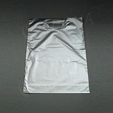 Igelitová taška LDPE 35 x 50 + 5 cm, stříbrná