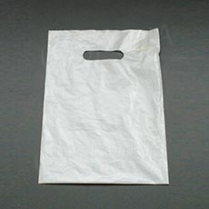 Igelitová taška LDPE, 35 x 46+5 cm, bílá, 1 ks
