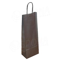 Dárkové papírové tašky na víno 14 x 9 x 39 cm, stříbrná