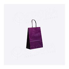 Dárková papírová taška PASTELO, 14 x 8,5 x 21,5 cm, fialová