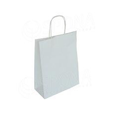 Dárkové papírové tašky PASTELO, 22 x 10 x 29 cm, bílá