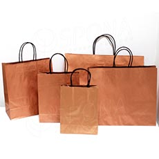 Dárkové papírové tašky BRONZ, 19 x 9 x 25 x 6 cm