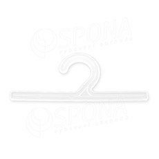 Ramínkový závěs plastový, typ DOPP, šířka 176 mm, bílý, 1 ks