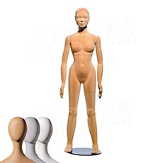 Figurína, manekýna dětská FLEXIBLE 15 let, dívka, abstrakt, tělová barva, flok