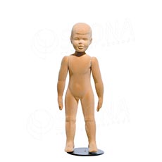 Figurína, manekýna dětská FLEXIBLE 2-3 roky, prolis, tělová, flok, bez podstavce