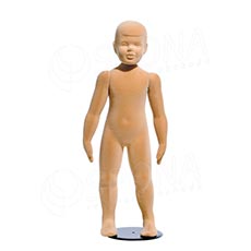 Figurína, manekýna dětská FLEXIBLE 3-4 roky, prolis, tělová, flok, bez podstavce